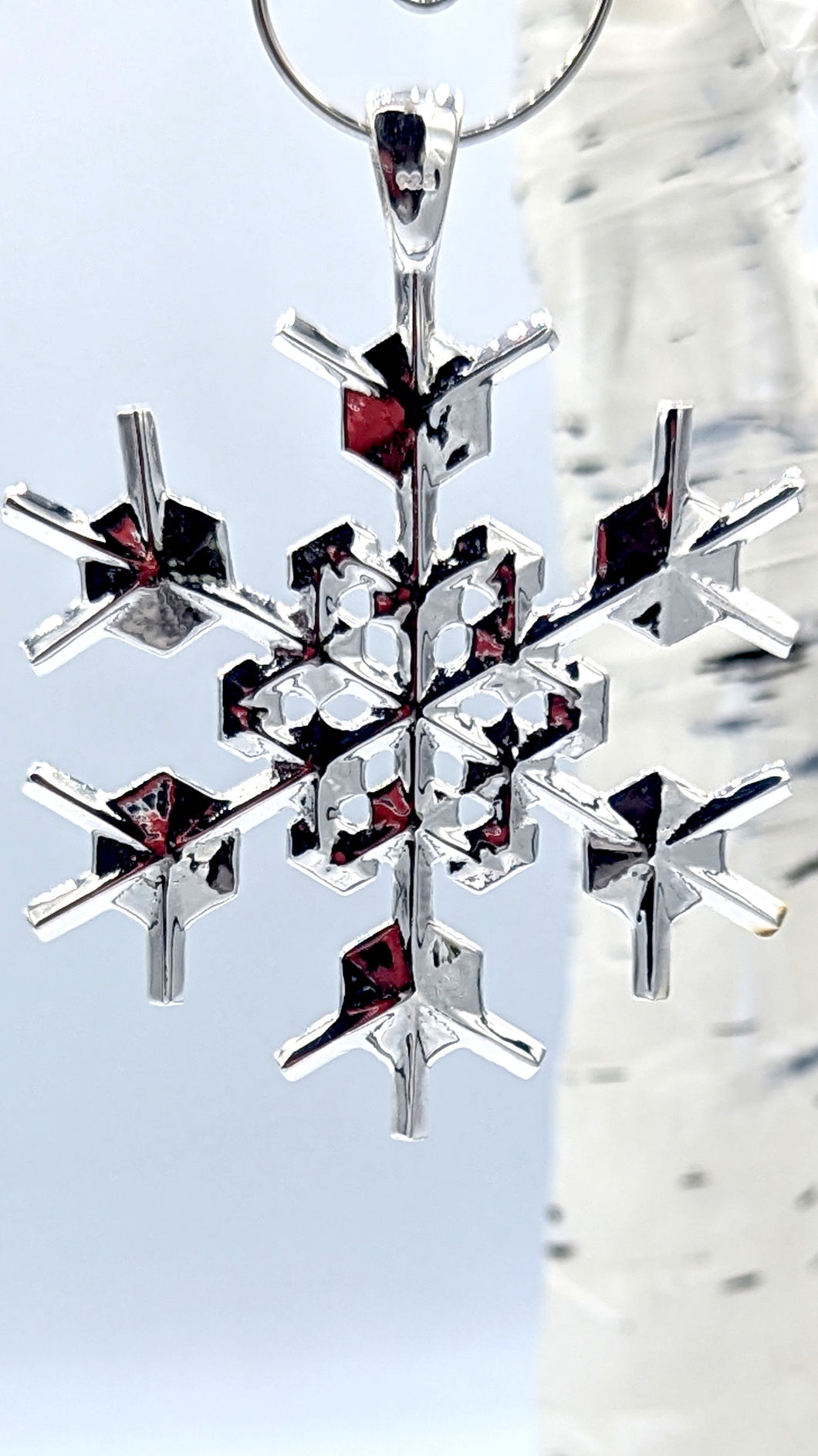 Snowflake Ornament Sterling Silver