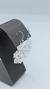 Six-Pointed Earrings Silver