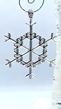 Load image into Gallery viewer, Snowflake Ornament Sterling Silver