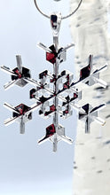 Load image into Gallery viewer, Snowflake Ornament Sterling Silver