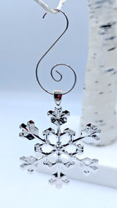 Snowflake Ornament Sterling Silver