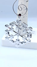 Load image into Gallery viewer, Snowflake Ornament Sterling Silver